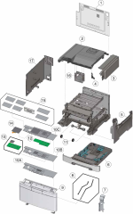 HP parts picture diagram for 40X7619