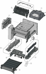 HP parts picture diagram for 40X7649