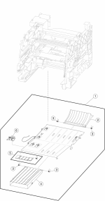 HP parts picture diagram for 40X7668