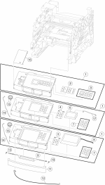 HP parts picture diagram for 40X7704