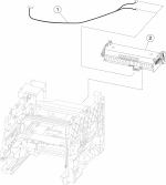 HP parts picture diagram for 40X7734