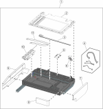 HP parts picture diagram for 40X7782