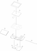 HP parts picture diagram for 40X7861
