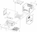 HP parts picture diagram for 40X8058