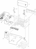 HP parts picture diagram for 40X8083