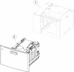 HP parts picture diagram for 40X8166