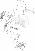 HP parts picture diagram for 40X8260