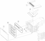 HP parts picture diagram for 40X8719