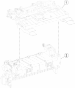 HP parts picture diagram for 40X8748