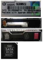 OEM 805371-001 HPE 80GB hot-plug Solid State Driv at Partshere.com