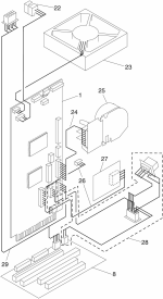 HP parts picture diagram for 99A0138