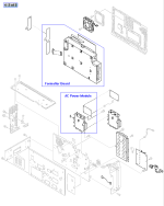 HP parts picture diagram for RG5-0093-000CN