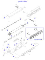 HP parts picture diagram for RG5-0679-000CN