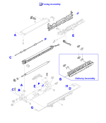 HP parts picture diagram for RG5-1702-080CN