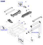 HP parts picture diagram for RG5-1964-020CN