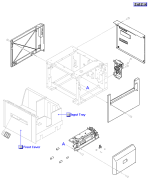 HP parts picture diagram for RG5-2164-030CN