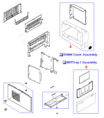 HP parts picture diagram for RG5-4123-140CN