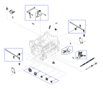 HP parts picture diagram for RG5-4587-000CN