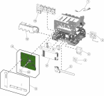 HP parts picture diagram for 40X7136