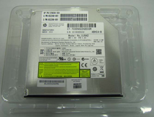 HPE 652296-001 SATA DVD-ROM optical drive (Ja - OEM, Compatible, or Used - Partshere.com
