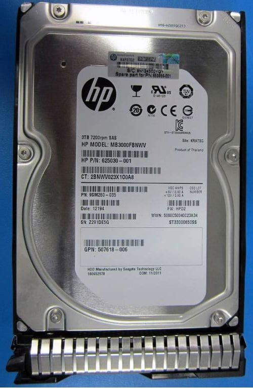 HPE 653959-001 3TB hot-plug dual-port SAS har - OEM, Compatible, or Used - Partshere.com
