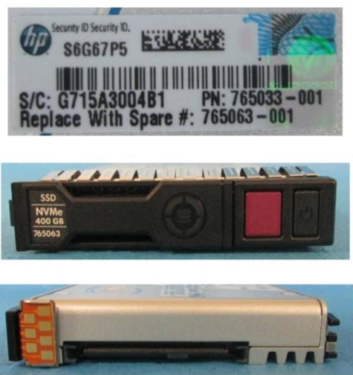 HPE 765063-001 400GB NVMe Solid State Drive ( - OEM, Compatible, or Used - Partshere.com