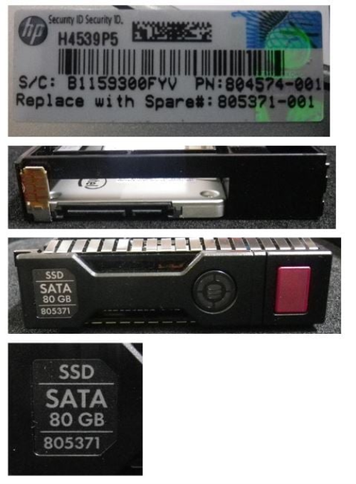 HPE 805371-001 80GB hot-plug Solid State Driv - OEM, Compatible, or Used - Partshere.com