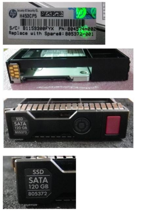 HPE 805372-001 120GB hot-plug Solid State Dri - OEM, Compatible, or Used - Partshere.com