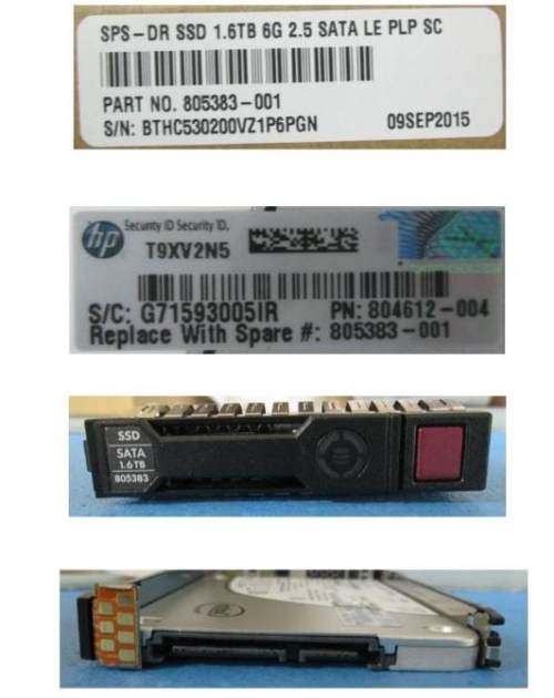 HPE 805383-001 1.6TB hot-plug G1 Solid State - OEM, Compatible, or Used - Partshere.com