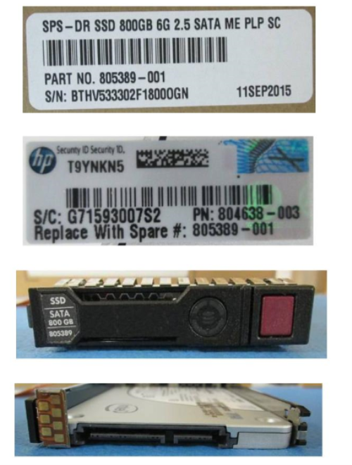 HPE 805389-001 800GB hot-plug Solid State Dri - OEM, Compatible, or Used - Partshere.com