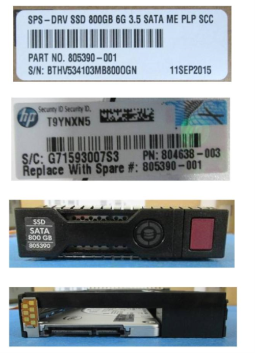 HPE 805390-001 800GB hot-plug Solid State Dri - OEM, Compatible, or Used - Partshere.com
