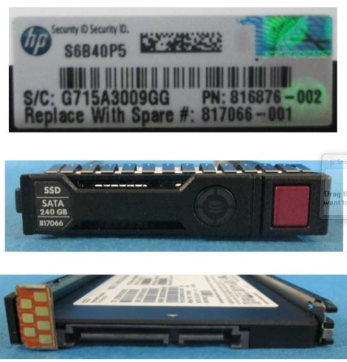 HPE 817066-001 240GB hot-plug Solid State Dri - OEM, Compatible, or Used - Partshere.com