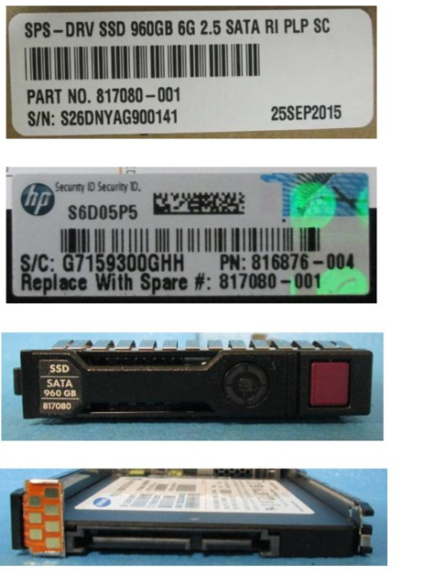 HPE 817080-001 960GB hot-plug Solid State Dri - OEM, Compatible, or Used - Partshere.com