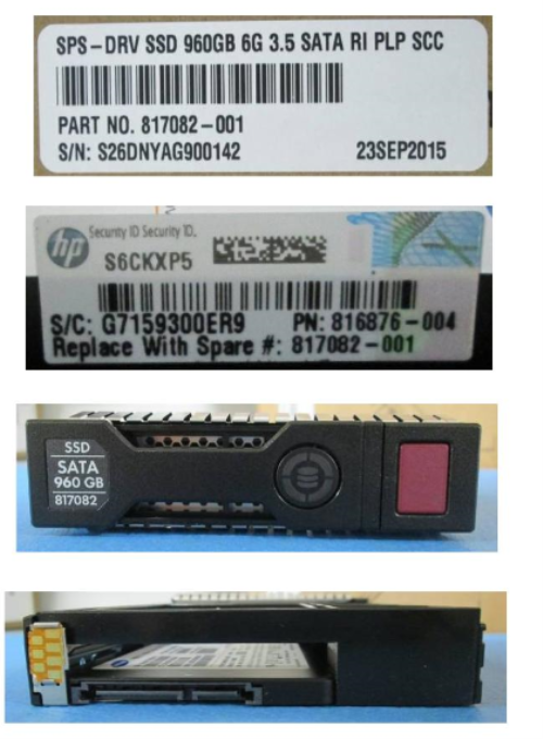HPE 817082-001 960GB hot-plug Solid State Dri - OEM, Compatible, or Used - Partshere.com