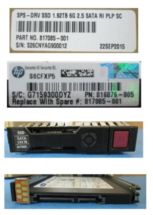 HPE 817085-001 1.92TB hot-plug Solid State Dr - OEM, Compatible, or Used - Partshere.com