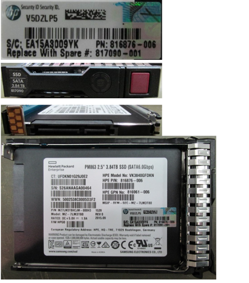 HPE 817090-001 3.84TB hot-plug Solid State Dr - OEM, Compatible, or Used - Partshere.com