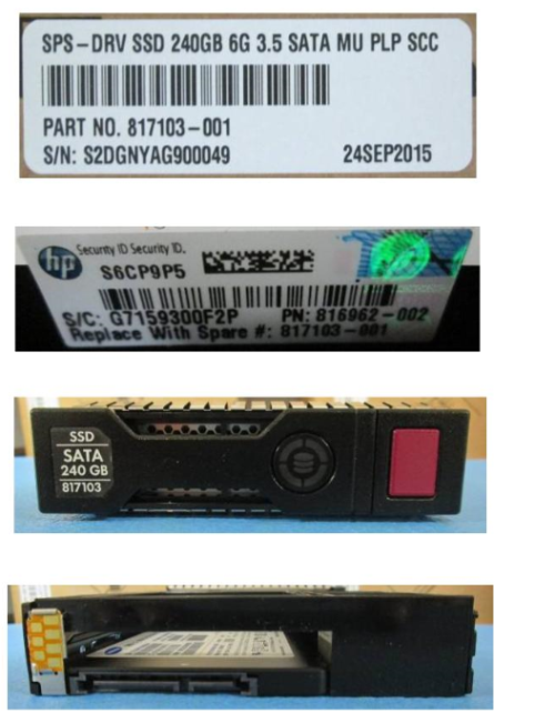 HPE 817103-001 240GB hot-plug Solid State Dri - OEM, Compatible, or Used - Partshere.com