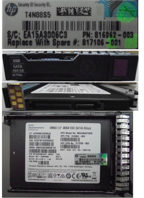 HPE 817106-001 480GB hot-plug Solid State Dri - OEM, Compatible, or Used - Partshere.com