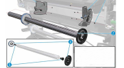 HP B4H69-67026 (Ref# 2) 2-inch Spindle w/ - OEM, Compatible, or Used - Partshere.com