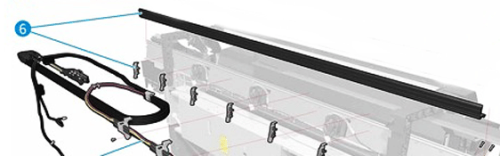 HP B4H70-67030 Denoted Ref#6. Rear Tube Shelf - OEM, Compatible, or Used - Partshere.com