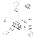 HP parts picture diagram for C3801-40055