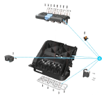 HP M0E29-67012 Carriage W/O Pca-Sol-Ls see de - OEM, Compatible, or Used - Partshere.com