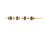 HP RB1-6581-000CN Feed roller - Shaft with four - OEM, Compatible, or Used - Partshere.com