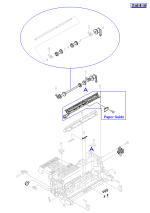 HP parts picture diagram for RG5-1555-050CN