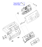 HP parts picture diagram for RG5-4220-110CN