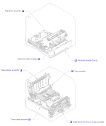 HP parts picture diagram for RM1-4549-030CN