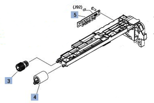 HP RM1-5853-000CN Paper Sensor PCA Assembly (den - OEM, Compatible, or Used - Partshere.com