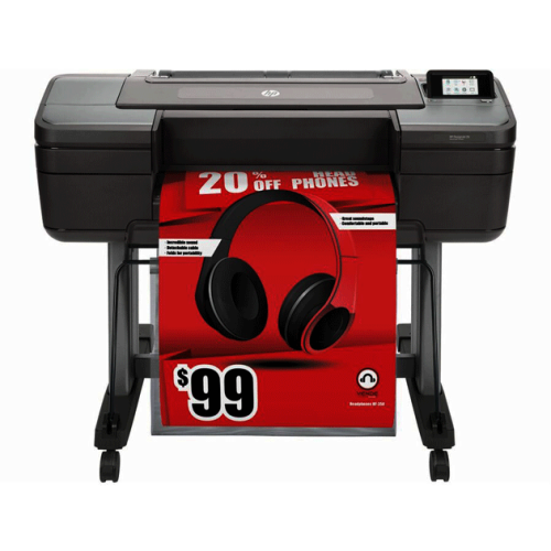 T8W15B Designjet Z6 24-inch wide-format thermal inkjet color printer designed for professional technical drawings maps and graphics