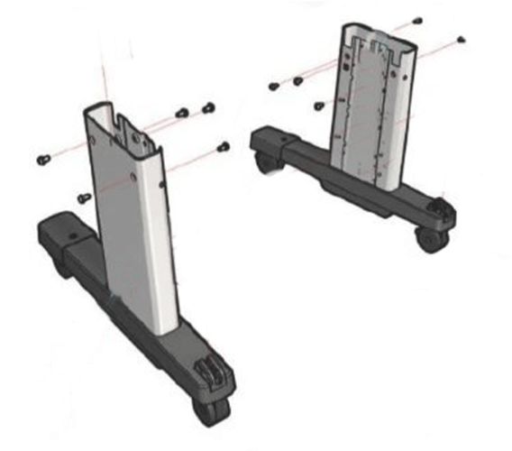 HP T8W18-67033 Foot Stand SV kit Z9+ Z6 T1700 - OEM, Compatible, or Used - Partshere.com